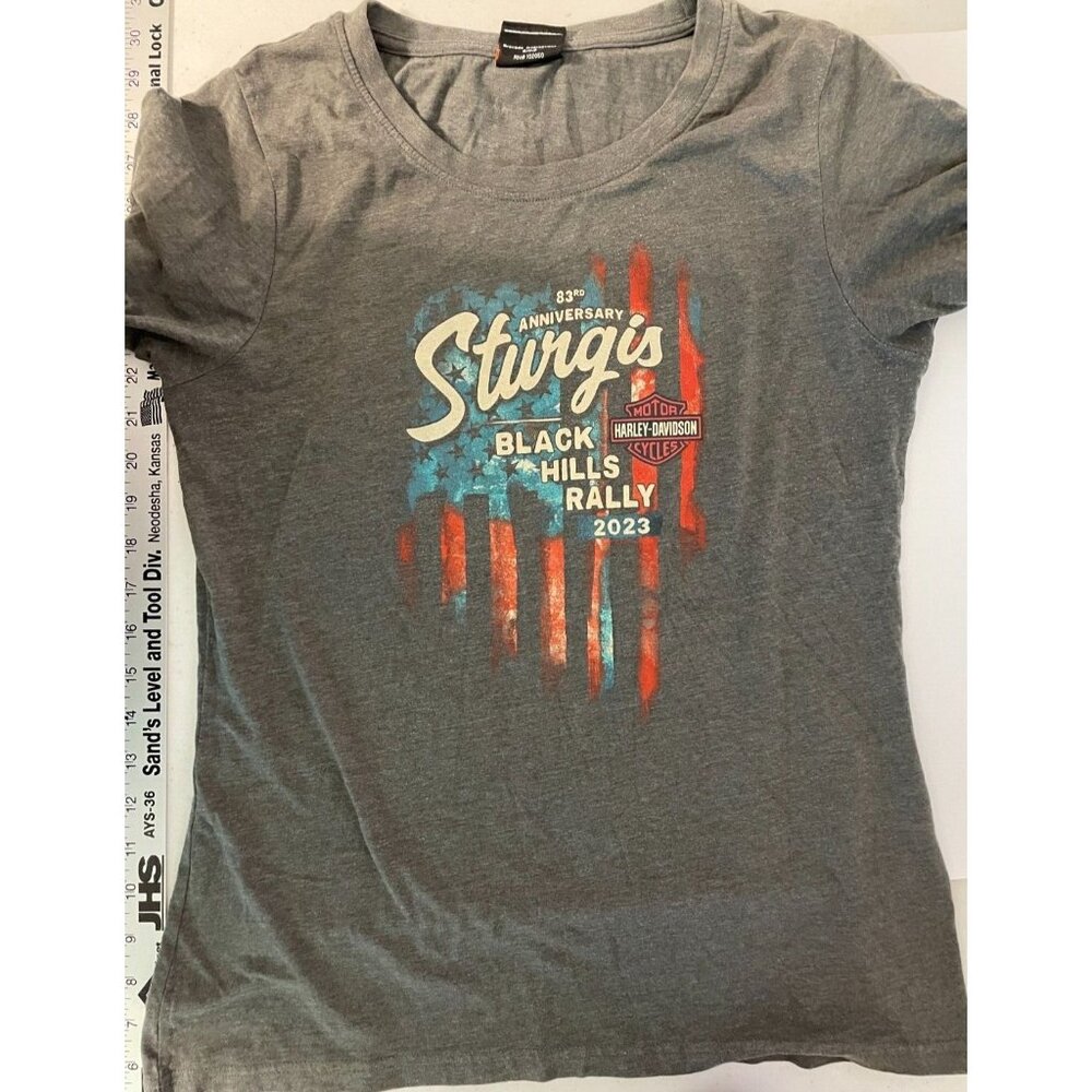 Sturgis rally t-shirts 2023 83rd anniversary Mens Sz M‎ Harley Davidson gray